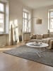 KADIMA DESIGN Couchtisch | MDF, Weiß, ø80cm, Metallgestell