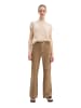 Marc O'Polo Lederhose wide in Earthy Taupe