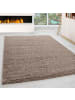 KADIMA DESIGN Teppich Hochflor Unifarben Polypropylen Wohnzimmer Shaggy in Beige