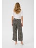 Kaffe Casual Hose KAmille Loose fit in Black/Chalk Graphic Lines