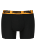 Puma Boxershort 6er Pack in Schwarz/Blau/Rot/Orange