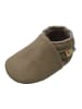 Yalion Baby Krabbelschuhe aus Leder mit rutschfester Sohle – Khaki