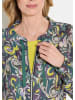 GOLDNER Blouson Sportliche Viskosejacke, Allover-Print in grün / gemustert