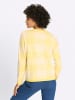 Sieh an! Rundhals-Pullover in zitrone-ecru-gemustert