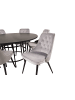 ebuy24 Essgruppe Copenhagen 6 Hellgrau 140 x 140 cm