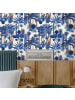 WALLPAPERS4BEGINNERS Tapete Wüstenoase in Blau - (W) 200 × (L) 280 cm