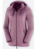 WITT WEIDEN Strickfleece-Jacke in bordeaux-weiß-gemustert