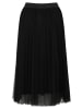 BETTY & CO Midirock mit Plissee in Schwarz