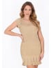 faina Women Dress in beige gold