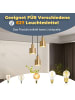 ZMH Pendelleuchte in gold rund 3-flammige E27 Vintage Esszimmerlampe