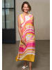 Betty Barclay Sommerkleid mit Rundhalsausschnitt in Rosé/Yellow
