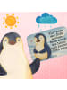 Mr. & Mrs. Panda Badteppich Pinguin Diät Design mit Spruch in Weiß