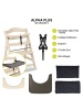 Hauck Hochstuhl Alpha Plus Vanilla - im Sparset in beige