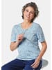 GOLDNER Ausbrenner-Shirt T-Shirt mit Ausbrenneroptik in hellblau