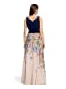 Vera Mont Abendkleid mit Plissee in Patch Dark Blue/Cream