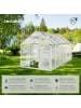 tectake aluminium terrarienhaus mit großem frostschutz