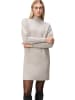 Zero  Strickkleid mit Stehkragen in Beige Melange