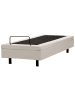Beliani Einzelbett DUKE II in Beige/Schwarz - (W) 80 x (H) 37 x (L) 200 cm