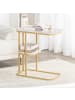 SoBuy Beistelltisch in Gold - (W) 30 x (H) 58 x (L) 50 cm