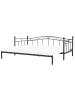 Beliani Tagesbett TULLE in Schwarz - (W) 102 x (H) 86 x (L) 209 cm