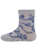 ewers 2er-Set Socken 3er Pack Dino/Ringel in surf blue-ocker hellsilber mel