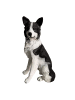 relaxdays Gartendeko Figur Hund XXL "Collie" - (B)34.5 x (H)68 x (T)43 cm