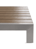 Beliani 3-tlg Gartentisch Set NARDO in Braun/Silber