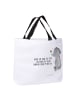 Mr. & Mrs. Panda Tote Bag Elefant Biene mit Spruch in Weiß
