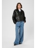 CULTURE Lederjacke CUlima Loose fit in Black