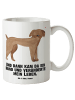 Mr. & Mrs. Panda Weiße Tasse Hund Dogge mit Spruch in Weiß