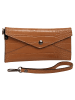 Cluty Abendtasche echt Leder in cognac
