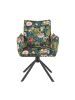 DUBI Möbel 2er-Set: Drehstuhl Mika-Nevio in Blumen - (B)60 x (H)88 x  (T)63 cm
