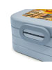 Mr. & Mrs. Panda Snackbox Fuchs Lieferung Pommes Design ohne Spruch in Blau Pastell