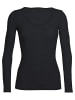 icebreaker Shirt Siren LS Sweetheart in Schwarz