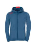 Kempa Trainingsjacke PLAYER HOOD JACKET in ice grau/fluo rot