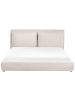 Beliani Doppelbett BAJONNA in Beige/Schwarz - (W) 200 x (H) 94 x (L) 235 cm