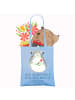 Mr. & Mrs. Panda Shopper Chinchilla Blume mit Spruch in Sky Blue