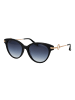 Trussardi Frauen Sonnenbrille Schmetterling Schwarz