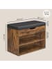 VASAGLE Schuhbank Custos in Vintagebraun - (B)30 x (H)44 x (T)60 cm