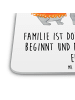 Mr. & Mrs. Panda Untersetzer Koala Familie mit Spruch in Weiß