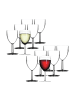 Mepal 12er Set Kunststoff Rot- und Weißweingläser 300 ml + 200 ml in transparent