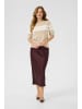 Kaffe Strickpullover KAlizza Regular fit in Feather Gray mel/ Chalk Stripe