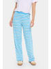 SAINT TROPEZ Casual Hose MilaSZ Gerade Passform in Ethereal Blue Ice Stripe