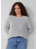 QS Strickpullover in 9400_grau meliert
