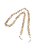 Bungsa Brillenkette in Beige, mamoriert