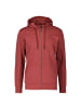 SCOTT M CASUAL L/SL ZIP HOODY in Rot