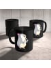Mr. & Mrs. Panda Tasse Zahnarzt Künstler mit Spruch in Schwarz