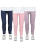 TupTam Mädchen Winter Leggings Blickdichte Thermo 3er Pack in rosa/lila