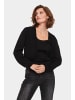 SAINT TROPEZ Strickjacke MilaSZ Gerade Passform in Black