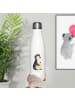 Mr. & Mrs. Panda Thermosflasche Pinguin Blumen ohne Spruch in Weiß